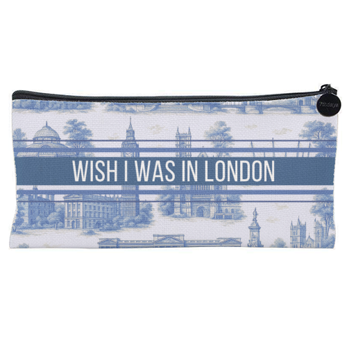 I WISH I WAS IN LONDON - flat pencil case by Lilly Rose