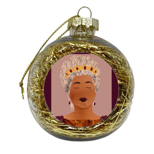 I Wish To Be Entertained - xmas bauble by Lisa Wardle