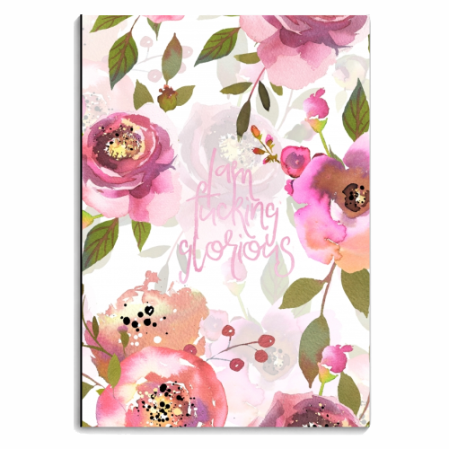 Iam fucking glorious - personalised A4, A5, A6 notebook by Uta Naumann