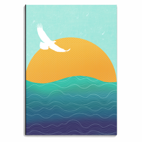 Ibiza Seascape - personalised A4, A5, A6 notebook by Rock and Rose Creative