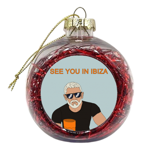 IBIZA (Wayne) - xmas bauble by Kitty & Rex Designs