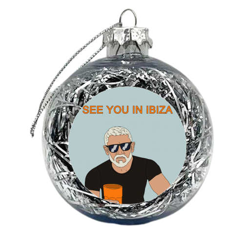 IBIZA (Wayne) - xmas bauble by Kitty & Rex Designs
