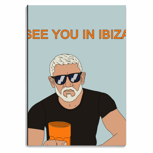 IBIZA (Wayne) - personalised A4, A5, A6 notebook by Kitty & Rex Designs