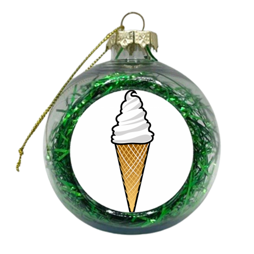 Ice Cream - xmas bauble by Adam Regester