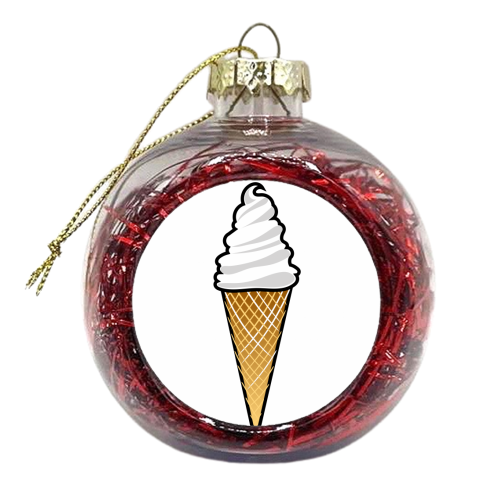 Ice Cream - xmas bauble by Adam Regester