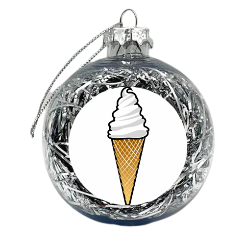 Ice Cream - xmas bauble by Adam Regester
