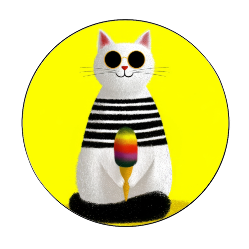 Ice cream lover - Circle Sticker by DejaReve