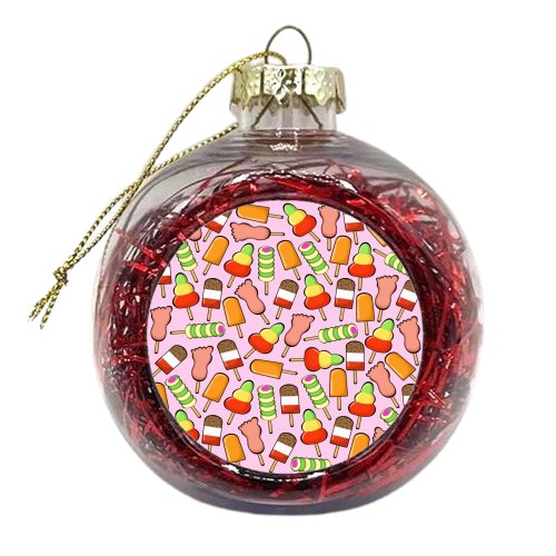 Ice Lollies - xmas bauble by Lizzy Bassett