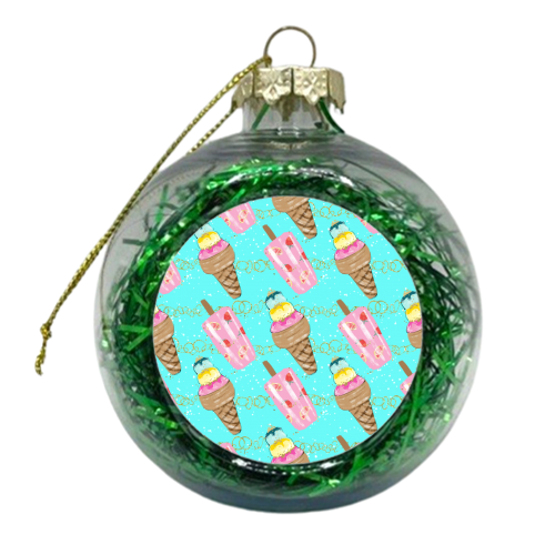 icecream pattern - xmas bauble by Anastasios Konstantinidis