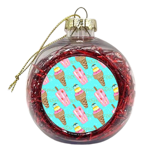 icecream pattern - xmas bauble by Anastasios Konstantinidis