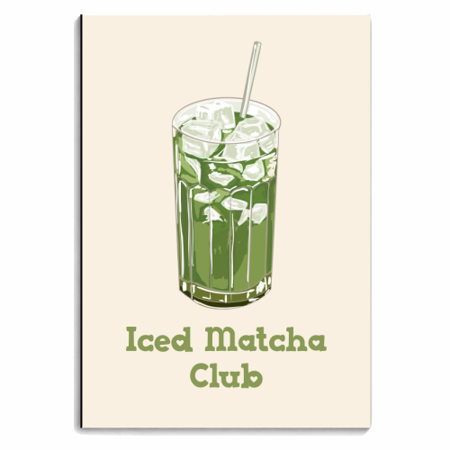 Iced Matcha Club - personalised A4, A5, A6 notebook by EZbie