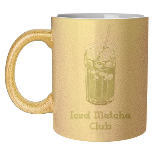 Iced Matcha Club - unique mug by EZbie
