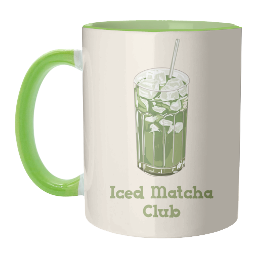 Iced Matcha Club - unique mug by EZbie