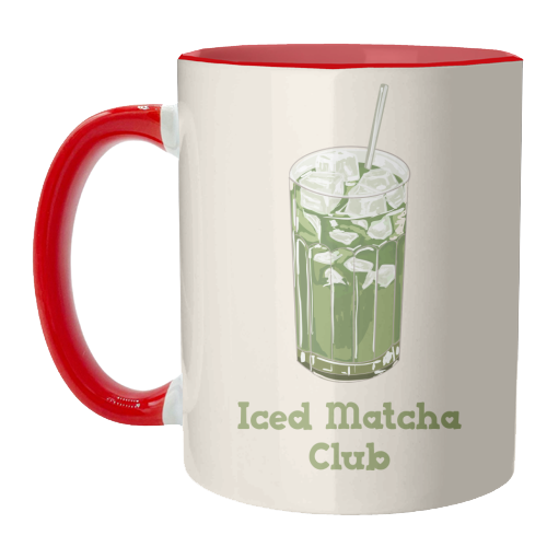 Iced Matcha Club - unique mug by EZbie
