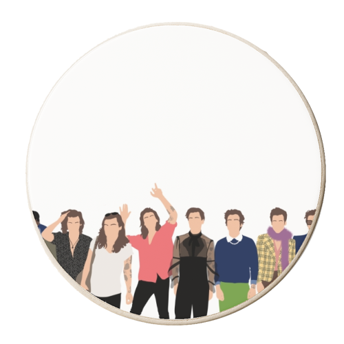 Iconic Harry Eras - personalised beer coaster by The Girl Next Draw