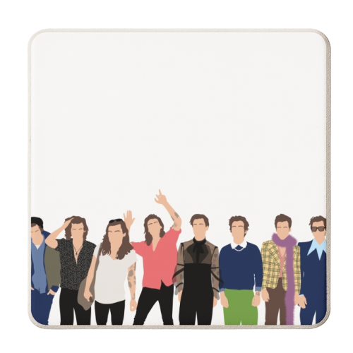 Iconic Harry Eras - personalised beer coaster by The Girl Next Draw