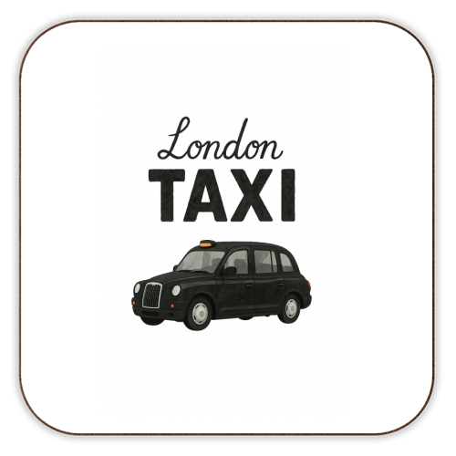 Iconic London Black Taxi! - personalised beer coaster by The Yellow Box