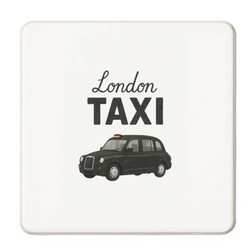 Iconic London Black Taxi! - personalised beer coaster by The Yellow Box