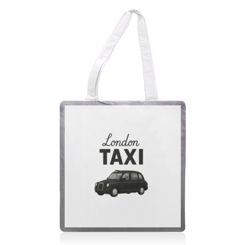 Iconic London Black Taxi! - printed canvas tote bag by The Yellow Box