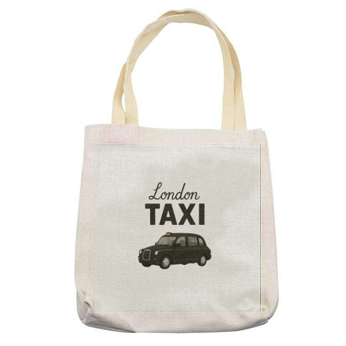 Iconic London Black Taxi! - printed canvas tote bag by The Yellow Box