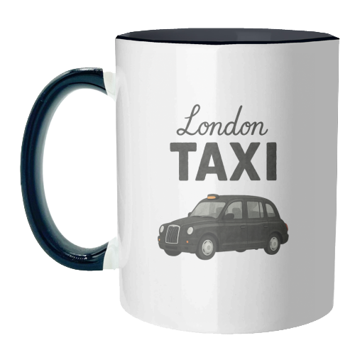 Iconic London Black Taxi! - unique mug by The Yellow Box
