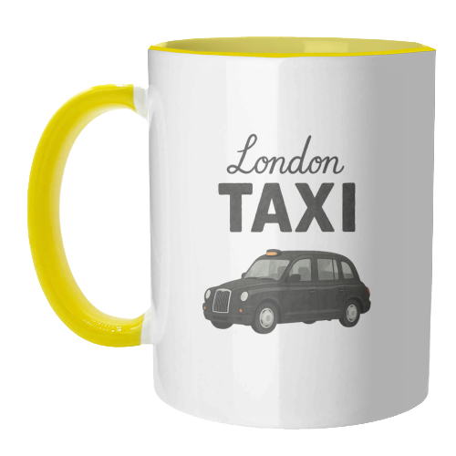 Iconic London Black Taxi! - unique mug by The Yellow Box