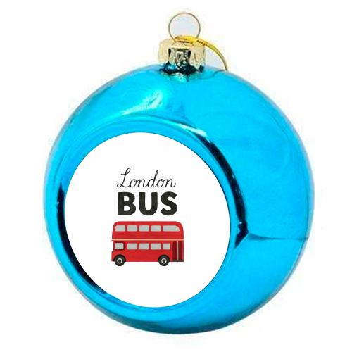 Iconic London Bus! - colourful christmas bauble by The Yellow Box