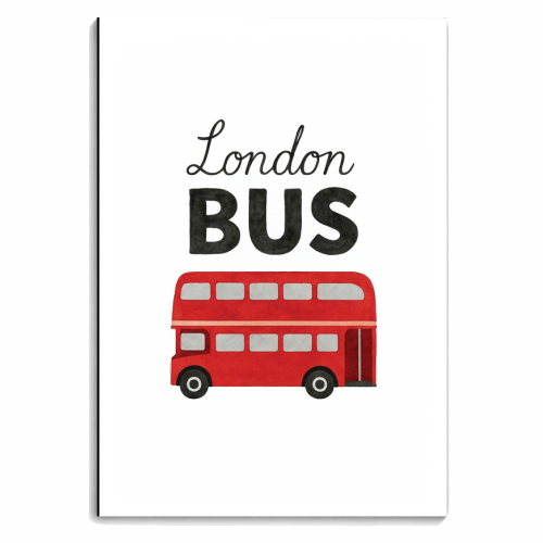 Iconic London Bus! - personalised A4, A5, A6 notebook by The Yellow Box