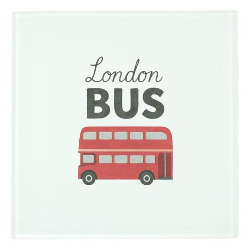 Iconic London Bus! - personalised beer coaster by The Yellow Box