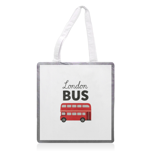 Iconic London Bus! - printed canvas tote bag by The Yellow Box