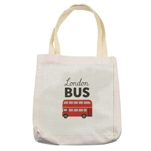 Iconic London Bus! - printed canvas tote bag by The Yellow Box