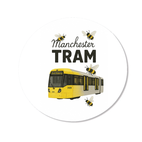 Iconic Manchester Tram! - Magnet by The Yellow Box