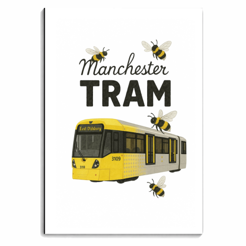 Iconic Manchester Tram! - personalised A4, A5, A6 notebook by The Yellow Box