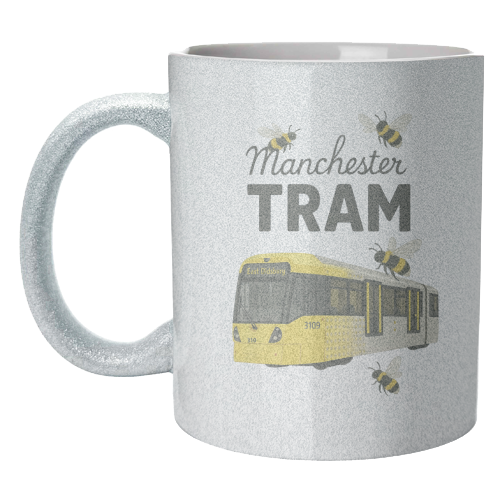 Iconic Manchester Tram! - unique mug by The Yellow Box