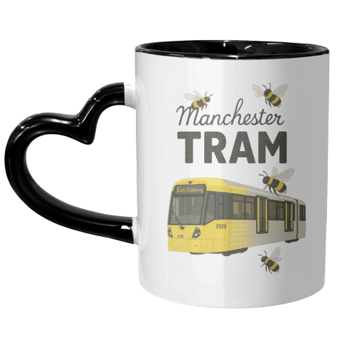 Iconic Manchester Tram! - unique mug by The Yellow Box
