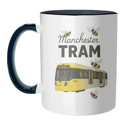 Iconic Manchester Tram! - unique mug by The Yellow Box