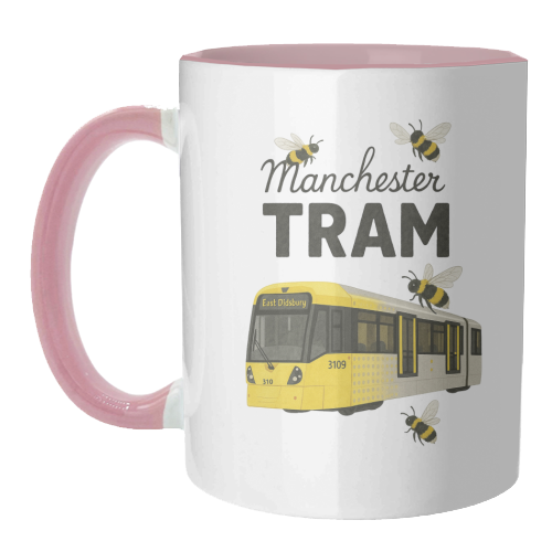 Iconic Manchester Tram! - unique mug by The Yellow Box