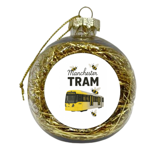 Iconic Manchester Tram! - xmas bauble by The Yellow Box