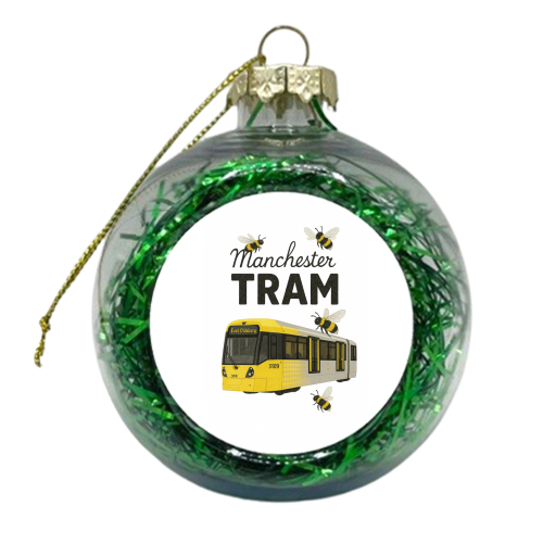 Iconic Manchester Tram! - xmas bauble by The Yellow Box
