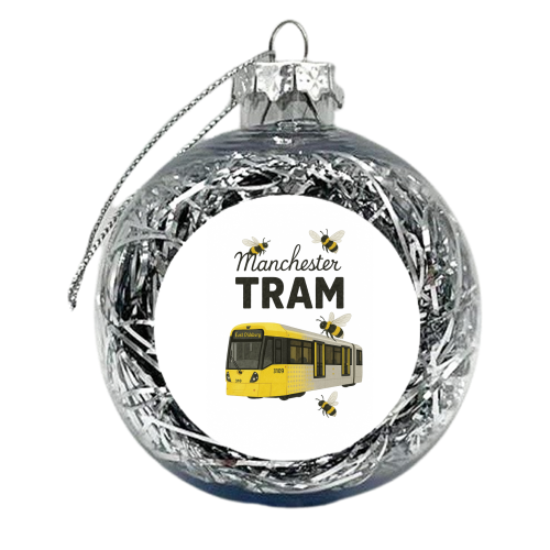 Iconic Manchester Tram! - xmas bauble by The Yellow Box