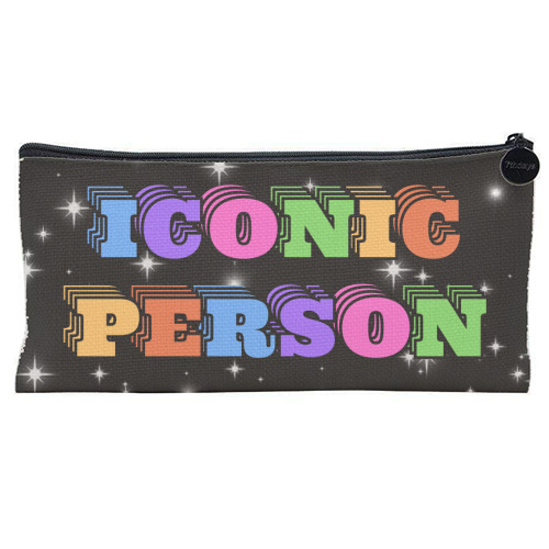 Iconic Person - flat pencil case by Nida Designs