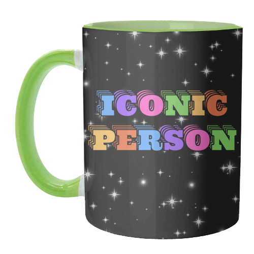Iconic Person - unique mug by Nida Designs