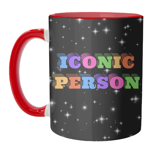 Iconic Person - unique mug by Nida Designs