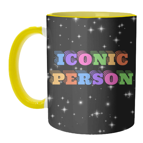 Iconic Person - unique mug by Nida Designs