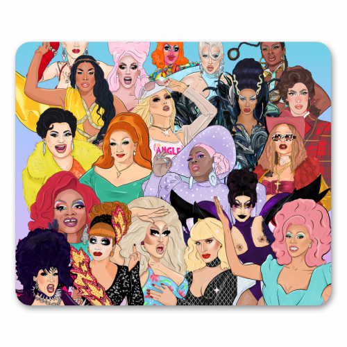 Icons Only - Ru Paul's Drag Race - mouse mat by The Queer Store