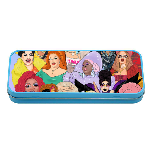 Icons Only - Ru Paul's Drag Race - tin pencil case by The Queer Store