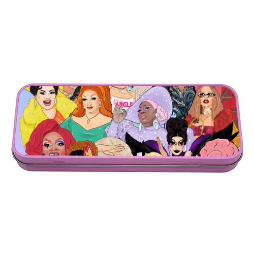 Icons Only - Ru Paul's Drag Race - tin pencil case by The Queer Store