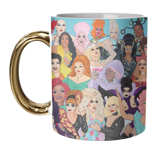 Icons Only - Ru Paul's Drag Race - unique mug by The Queer Store