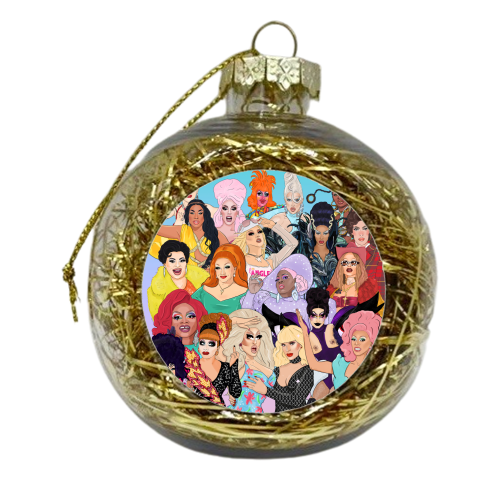 Icons Only - Ru Paul's Drag Race - xmas bauble by The Queer Store
