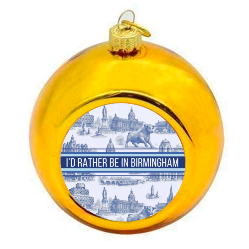 I'd rather be in Birmingham - colourful christmas bauble by Lilly Rose